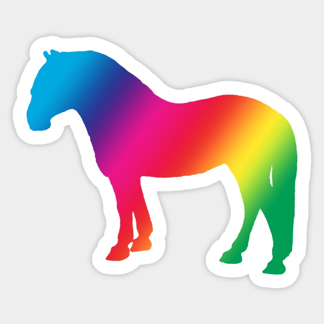 Rainbow pony Sticker by Shyflyer